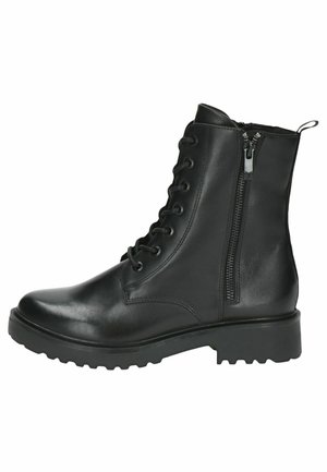 Platform ankle boots - black nappa