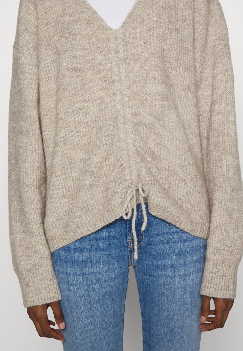 Damen Strickjacken | Lindex LINA Strickpullover beige melange/beige - GM65801 Damen Strickjacken | Lindex LINA Strickpullover beige melange/beige - GM65801