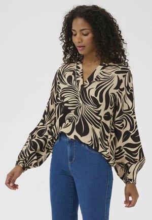 CELIA - Bluse - feather gray/black graphic