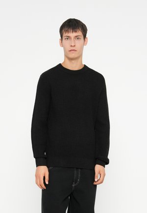 JJGLOBAL CREW NECK - Pulóver - black