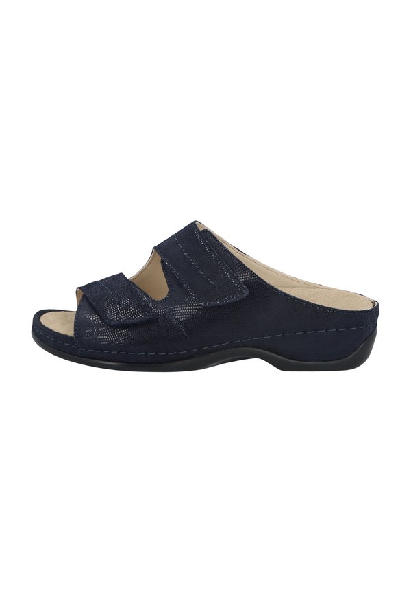 DARIA - Pantolette flach - blau