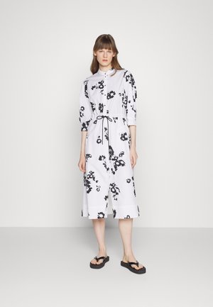 Shirt dress - white/black