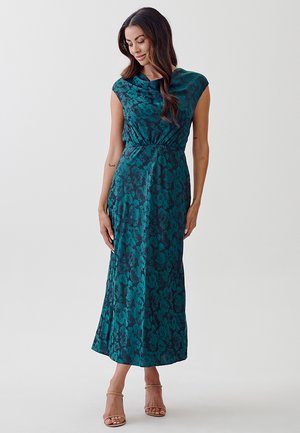 SANTINA  - Maksi suknelė - emerald jacquard