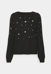 ONLY Petite Stickad tröja - black