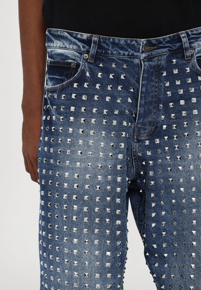 The Kooples JEAN - Traperice ravnih nogavica - blue bleached/navy