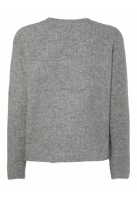 Pieces PCSILLY - Adīta jaka - medium grey melange
