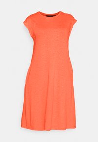 Vero Moda Petite VMJUNE KNEE DRESS - Vestido de dia - spicy orange