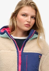 Superdry & Co VINTAGE HOODED - Veste polaire - vintage ecru
