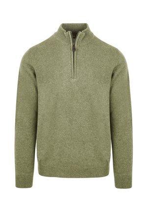 HALF ZIP - Strickpullover - groen