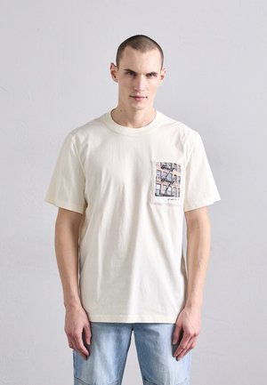 Majica kratkih rukava s printom - antique white