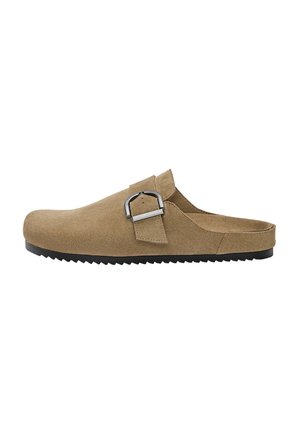 PULL&BEAR WITH BUCKLE - Ciabattine - brown