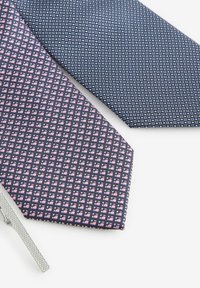 Next TEXTURED WITH 2 PACK REGULAR - Krawatte - pink navy blue