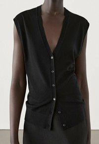 Massimo Dutti Neuletakki - black