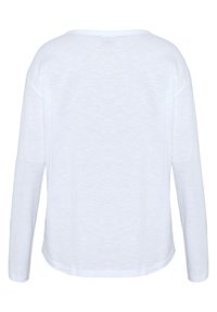 Polo Sylt MIT GESTICKTEM LOGO-SCHRIFTZUG - Long sleeved top - bright white