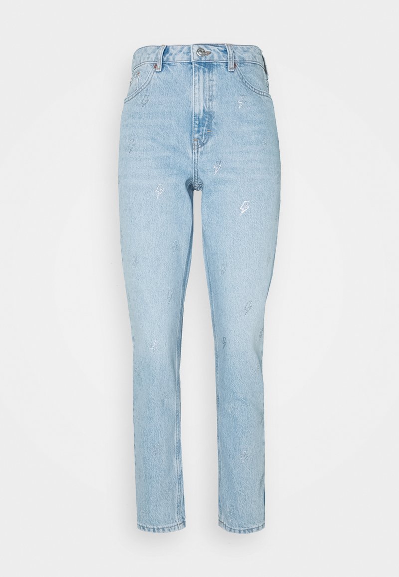 Topshop Relaxed fit jeans gebleekt denim/bleached denim
