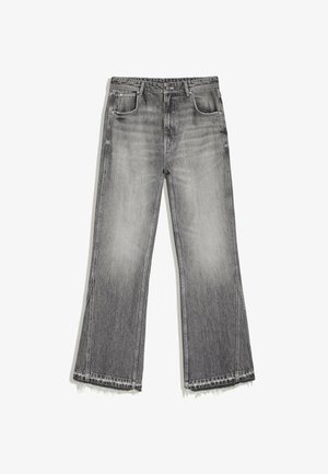 Bershka, STRAIGHT-LEG FLARED - JEANS - Jean flare - grey
