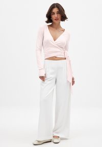 BALLET WRAP - Pikkade varrukatega topp - pink