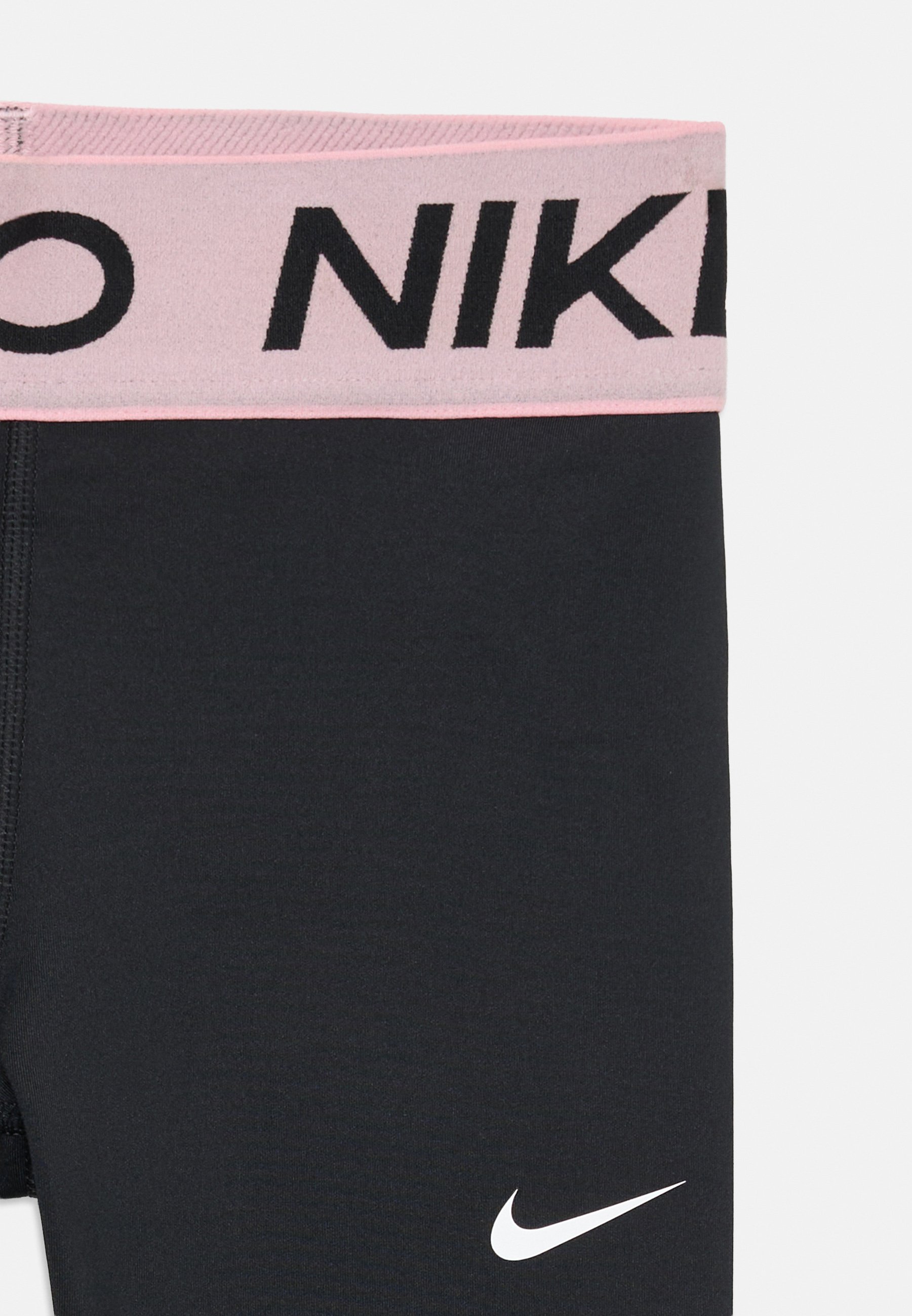 black nike pros with pink band