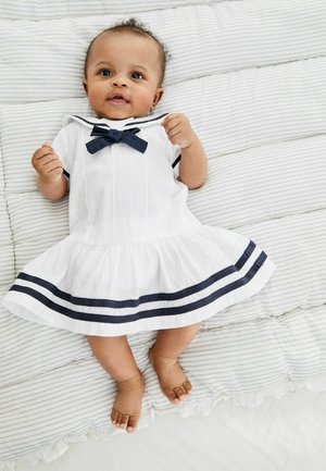 SAILOR - Robe de jour - white navy blue