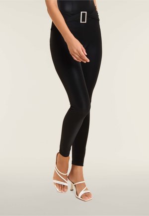 PUSH-UP WET-LOOK - Leggings - Hosen - black