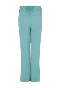 Teal, lichte broeken met een wijd model. Voorzien van een elastische tailleband en zijsplitten aan de zoom voor extra stijl en comfort.