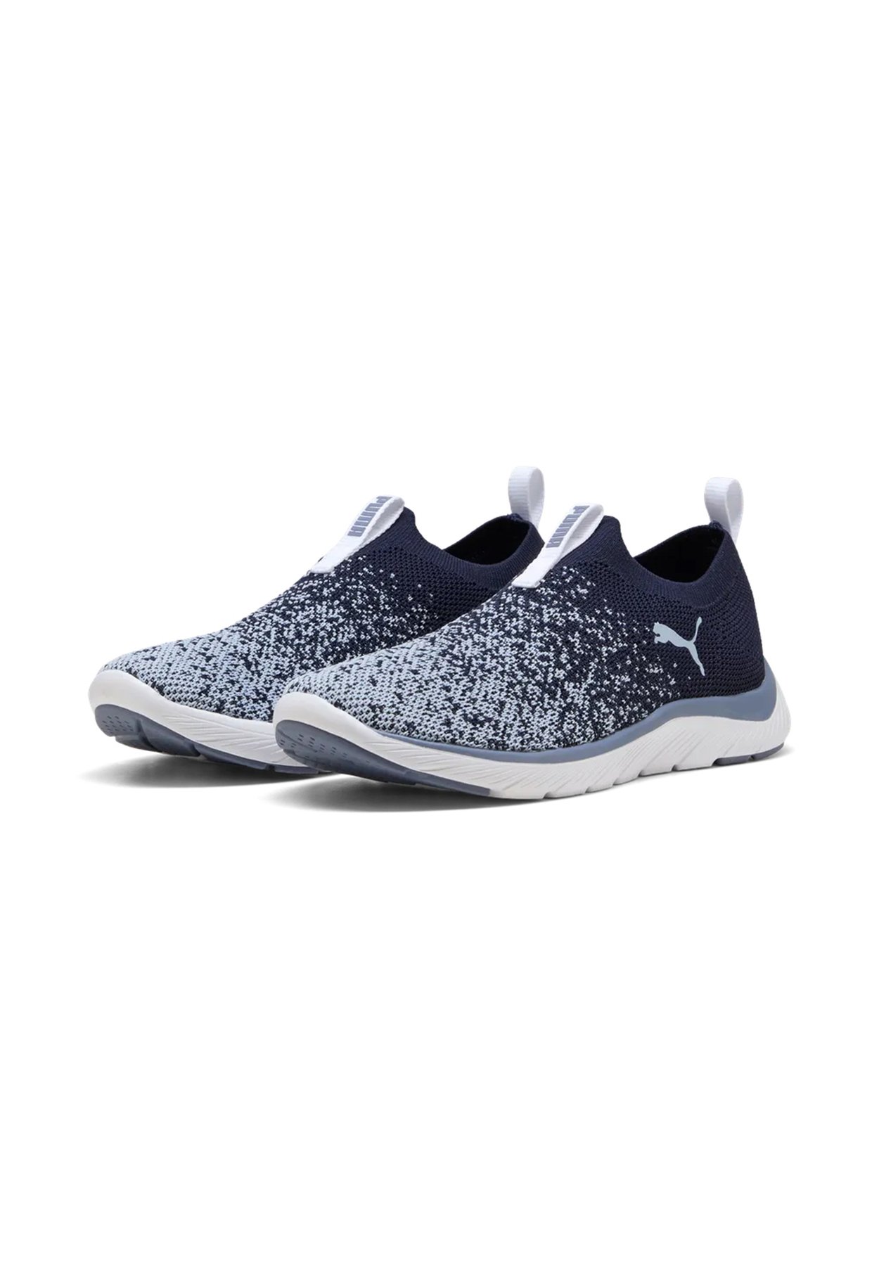 PUMA SOFTRIDE PREMIER SLIP-ON STRICK-LAUFSCHUHEDAMEN 309834 18 NAVY/GREAY