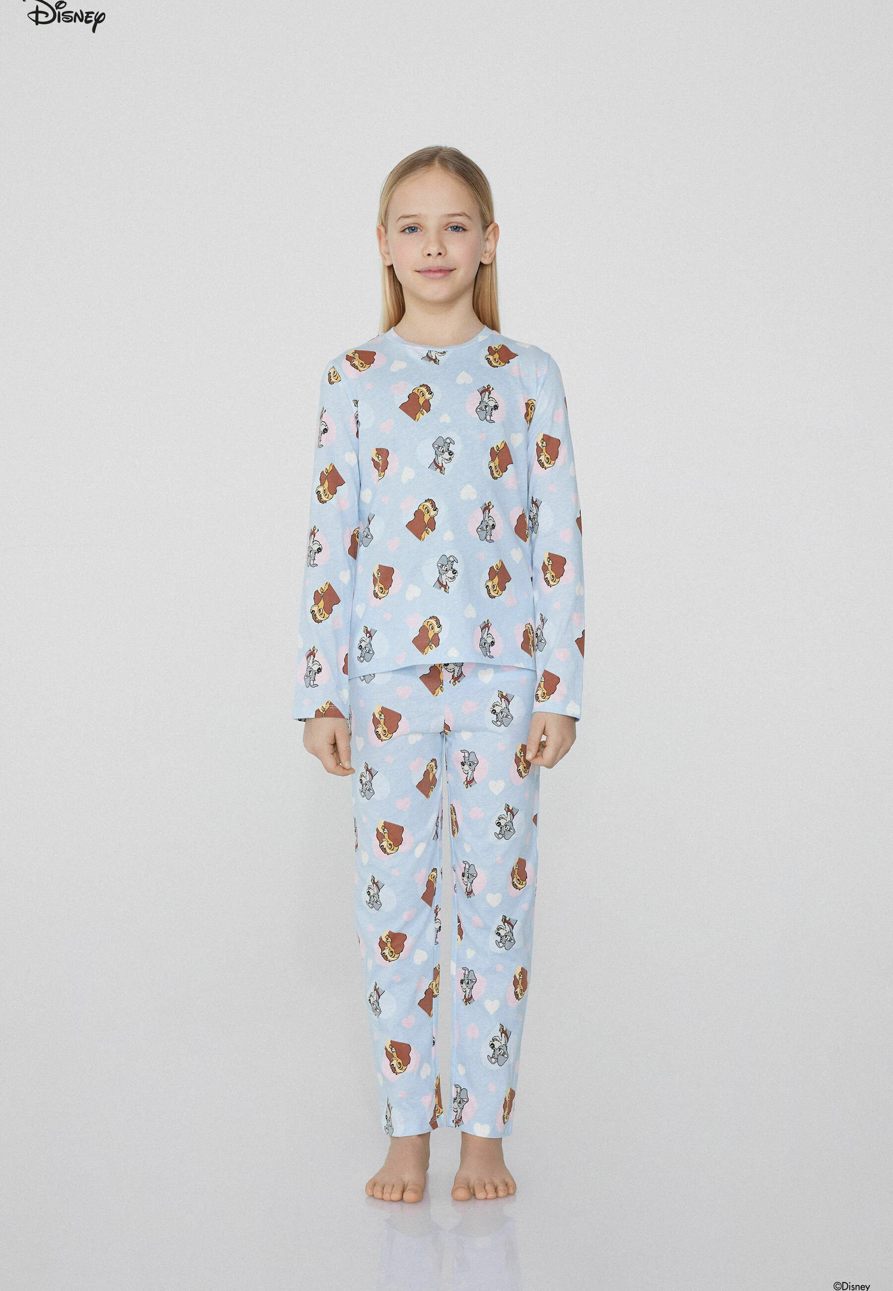 Tezenis Pyjama set aufdruck y azzurro stampa lilli e il vagab