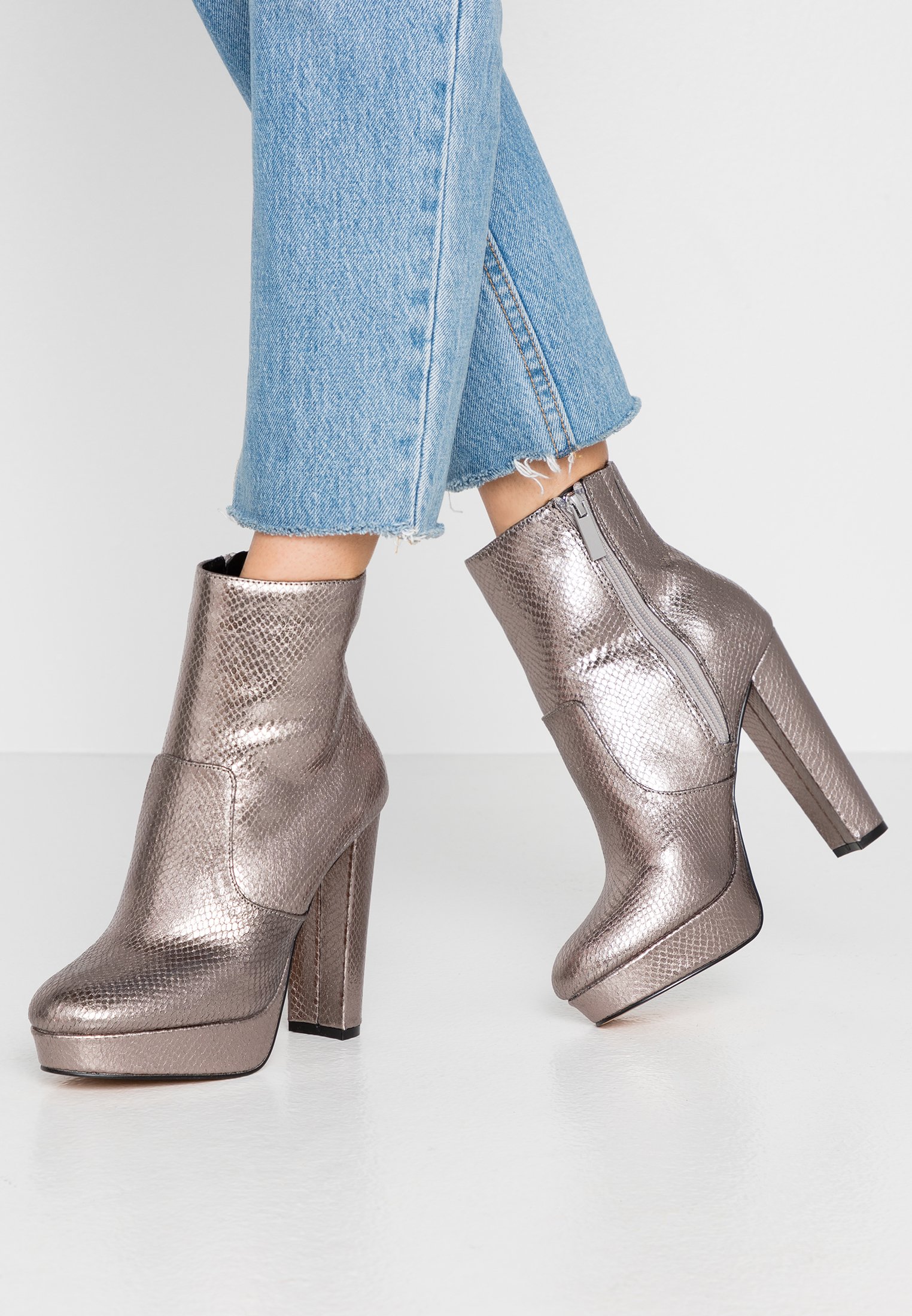 river island silver boots