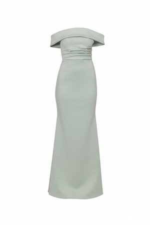 WAL G., ALEX OFF SHOULDER  - Galajurk - sage green
