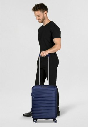 FRANKY, LONDON 4 ROLLEN KABINENTROLLEY S 55 CM MIT DEHNFALTE UNISEX - Kofferset - dark blue