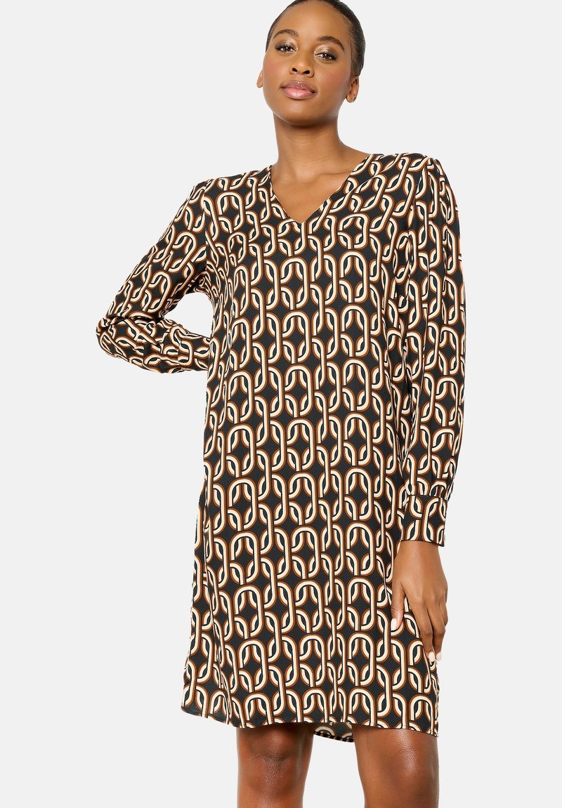 LolaLiza STRAIGHT WITH RETRO PRINT - Freizeitkleid - black