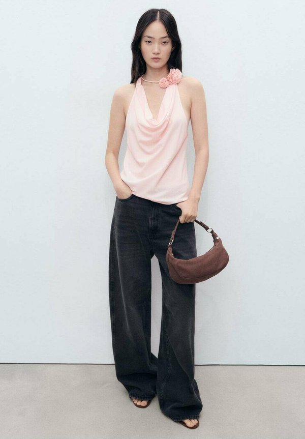 DRAPED WITH FLOWER DETAIL - Top4