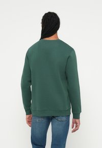 Groene sweatshirt van zachte stof, met een ronde halslijn en geribbelde manchetten. Zichtbare naden en een ontspannen pasvorm met een zachte textuur.