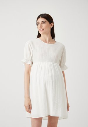 Vero Moda Maternity VMMNABIA SHORT DRESS  - Freizeitkleid - snow white