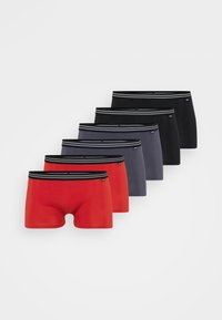 DIM 6 PACK - Boxer alsónadrág - noir/gris granit/rouge carmin