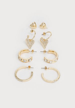 4 PACK - Earrings - gold-coloured