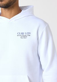 CLOSURE London STACKED PARADISE HILLS TEXT HOODIE - Sweatshirt - white