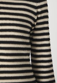 Gina Tricot POINTELLE DRESS - Vestido de malha - black/white