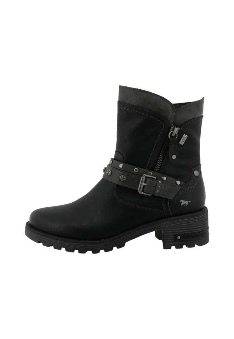 Mustang Bottines à plateau - black