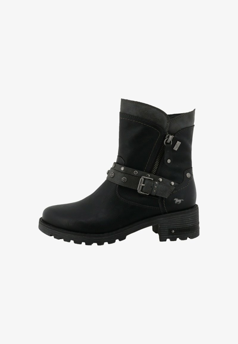 Mustang Bottines à plateau - black