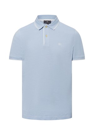 Polo shirt - hellblau weiß