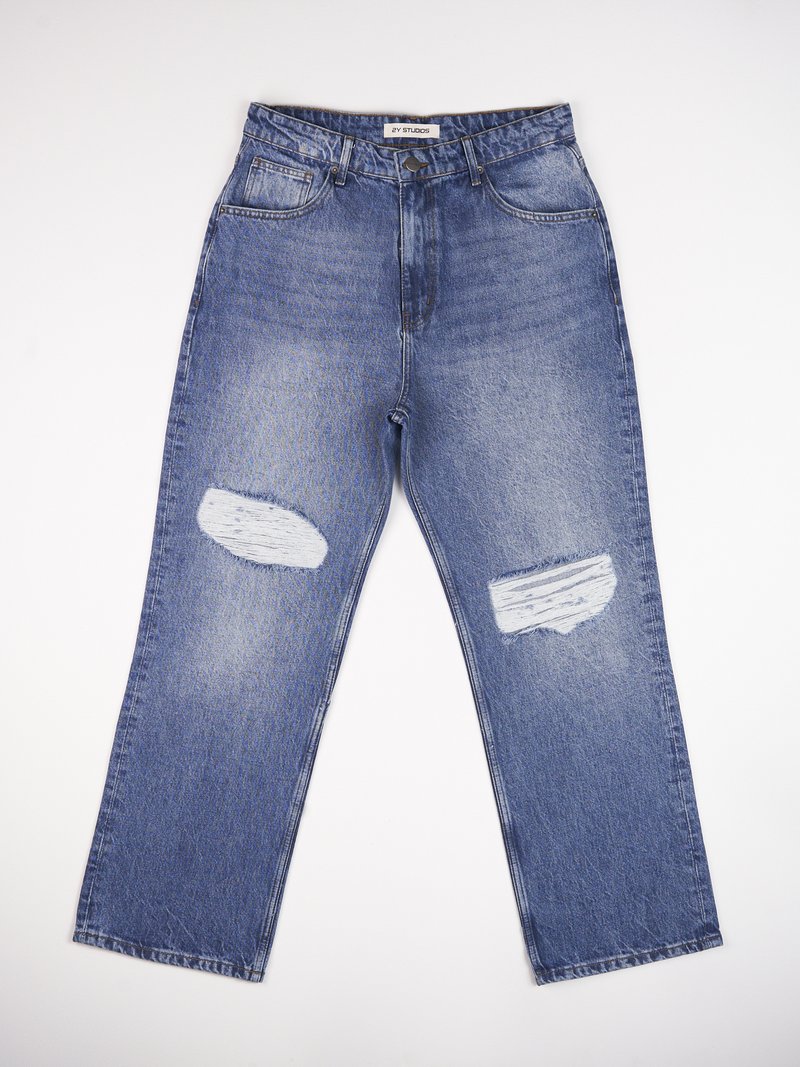 2Y Studios Baggy jeans blauw denim/bluedenim