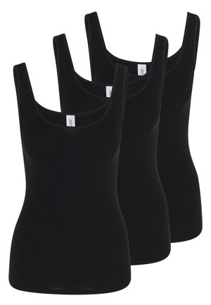 3ER PACK - Unterhemd/-shirt - schwarz