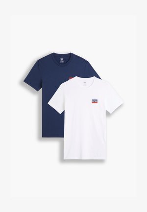 2 PACK - Osnovna majica kratkih rukava - white/blue