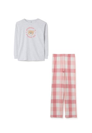 SET - Nachtwäsche Set - white pink