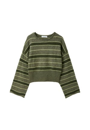 Stradivarius, SOFT KNIT WAISTBAND JUMPER - Pullover - green