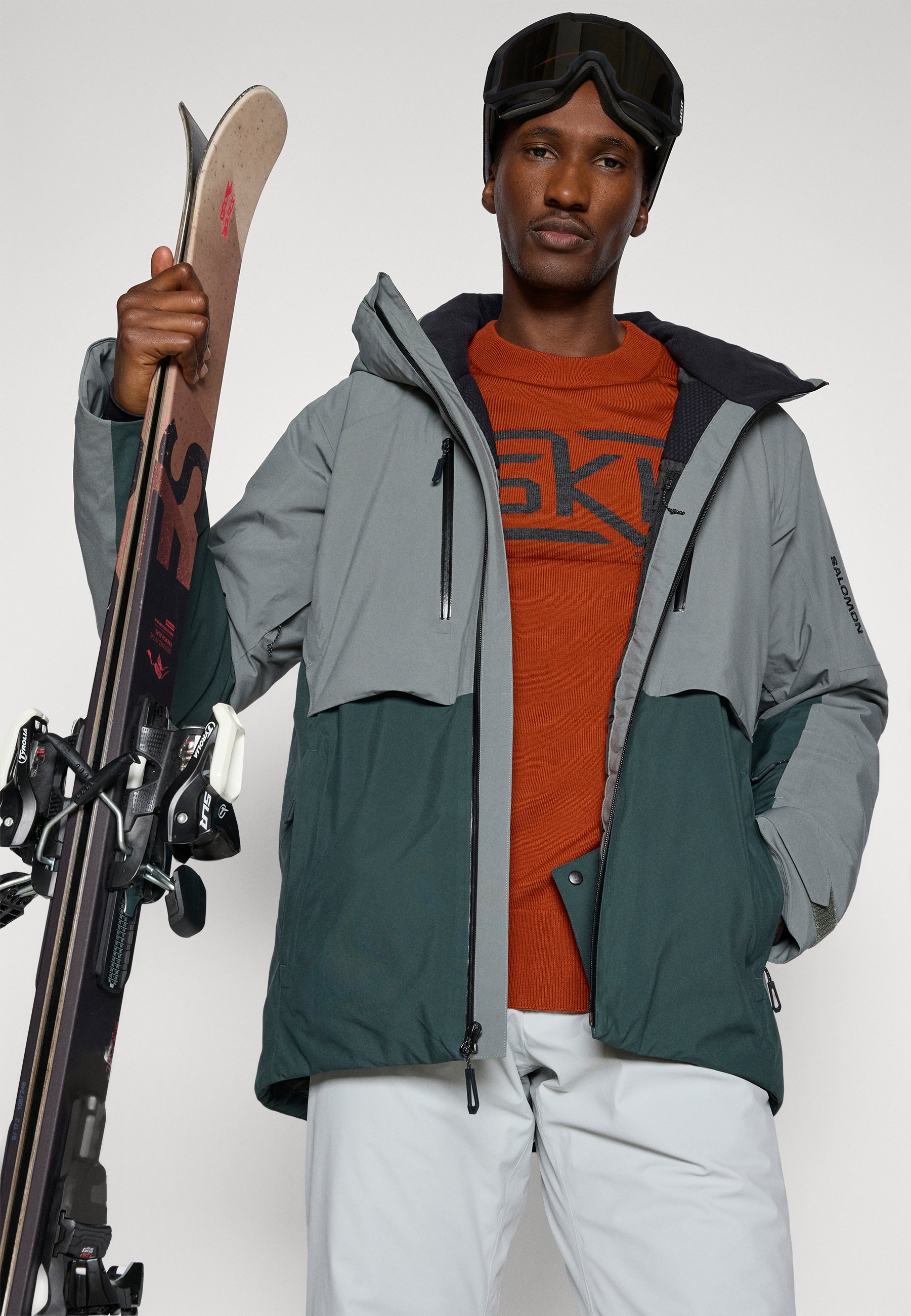 Salomon BRILLIANT 2.0 JACKET - Ski jas - sedona sage/green gables