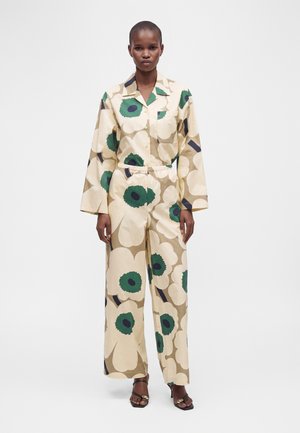 Marimekko, ARVOITUKSIA UNIKKO - Παντελόνι - beige/khaki green