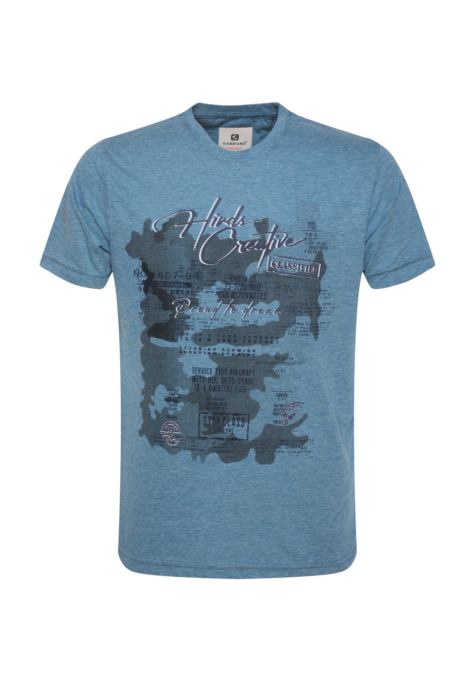 Gabbiano ROUND NECK Camiseta estampada indigo navy/azul