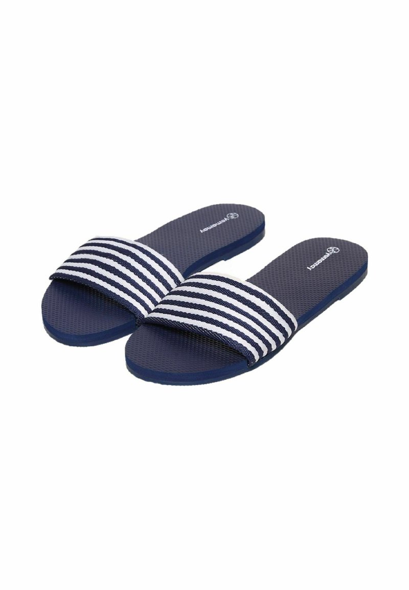 Yamamay MARINA Ciabatte da mare navy blue stripes/blu